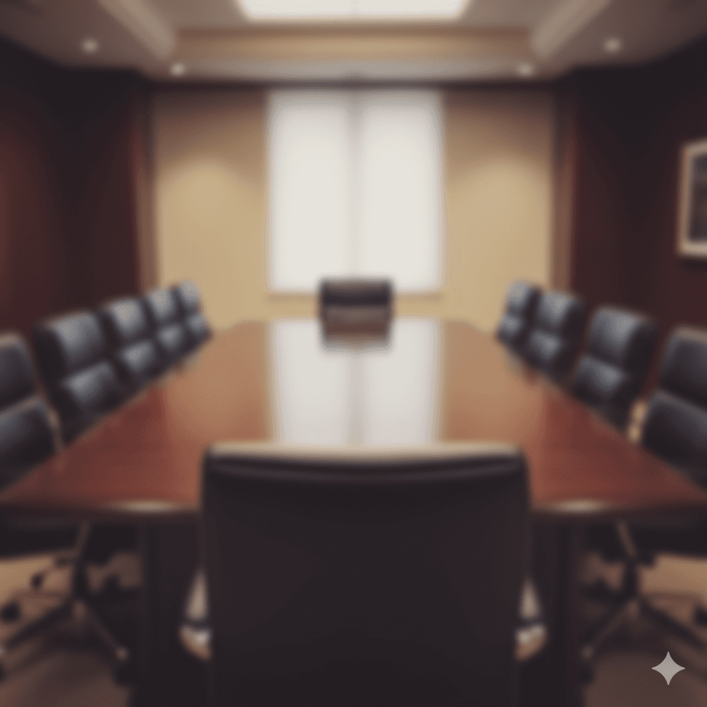 Executive boardroom for formal portraits