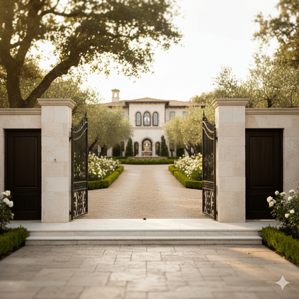 Upscale property exterior or entrance